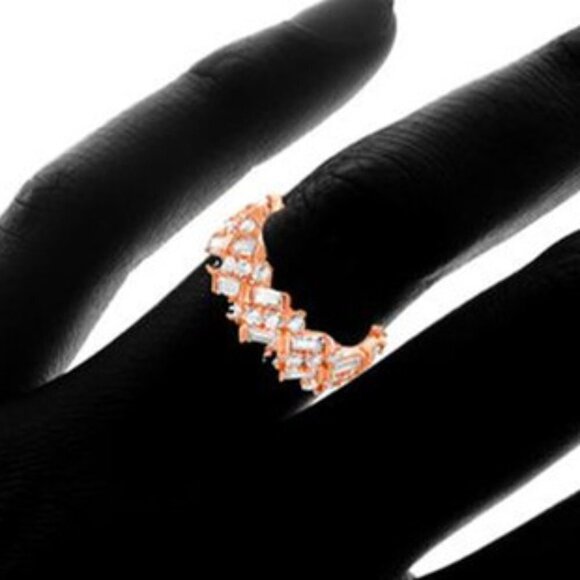 ✨ Fashion Dainty Gems Full Around Zircon Trendy Eternity Rings for Women, PD229 - Picture 3 of 3